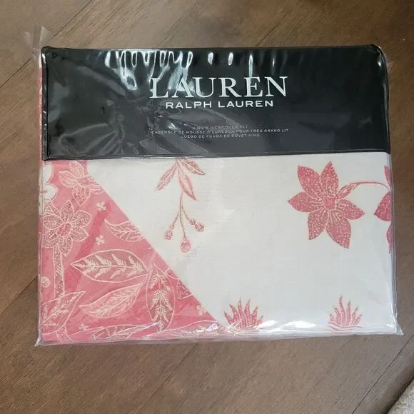 Lauren Ralph Lauren Isla Floral Luxury King 3 pc. Duvet Cover Set $385 New - Picture 2 of 8